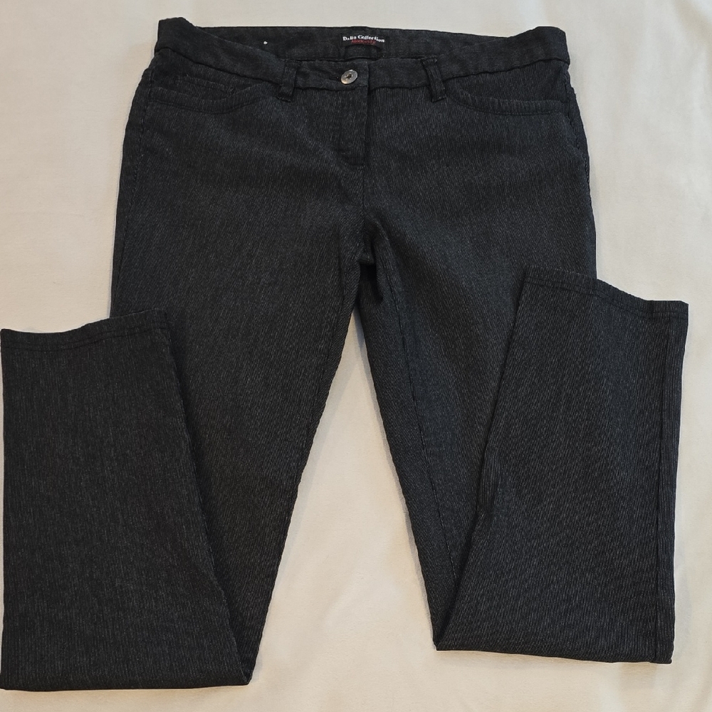 Dalia Collection Dark Gray Straight Leg Pants